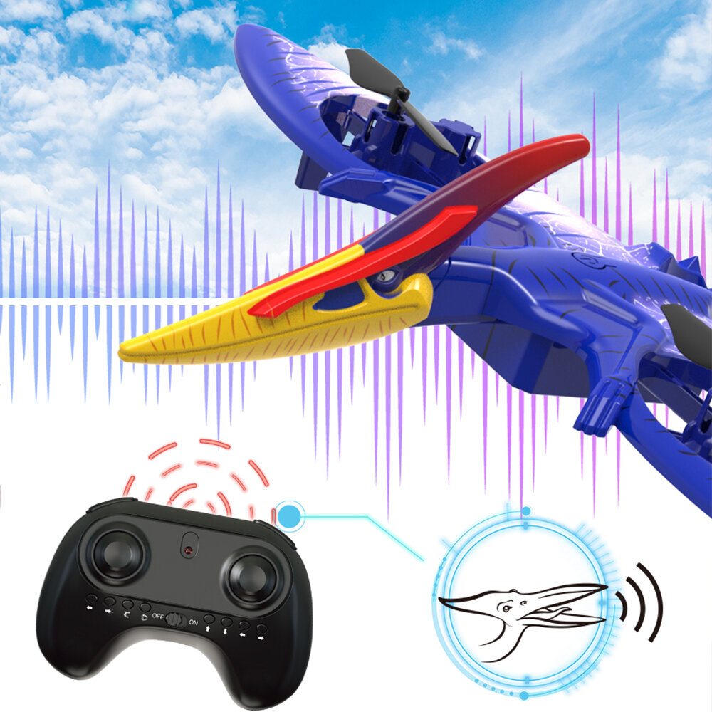 

Funsky Pterodactyl Flying Simulation Sound 2.4G Режим удержания высоты без головы LED EVA RC Дрон Квадрокоптер RTF