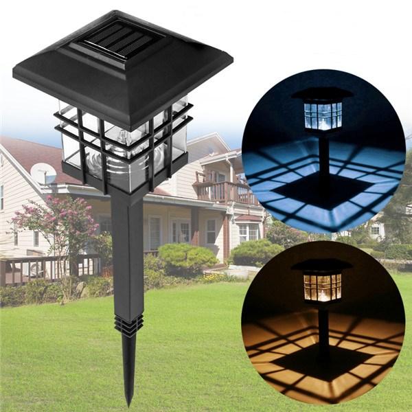 LED Solar Lights Waterdichte Kolom Koplamp Gazon Lamp voor Outdoor Tuin Yard