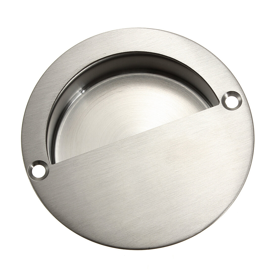 

Flush Recessed Pull Door Handle SUS Stainless Steel Circular Covered Type With 2 Screws