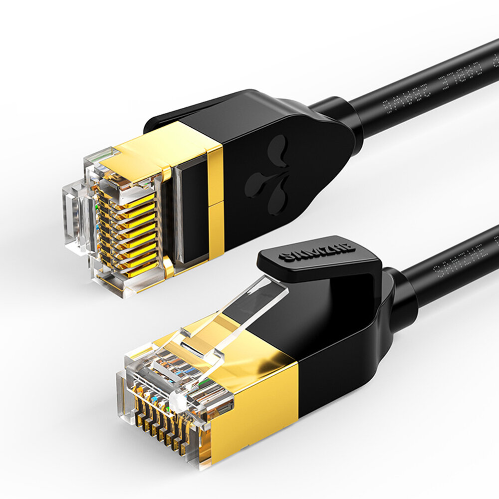 

SAMZHE RJ45 Ethernet-кабель Cat7 10 Гбит/с 600 МГц Компьютерная сеть Широкополосный сетевой кабель LAN для ПК-маршрутиза
