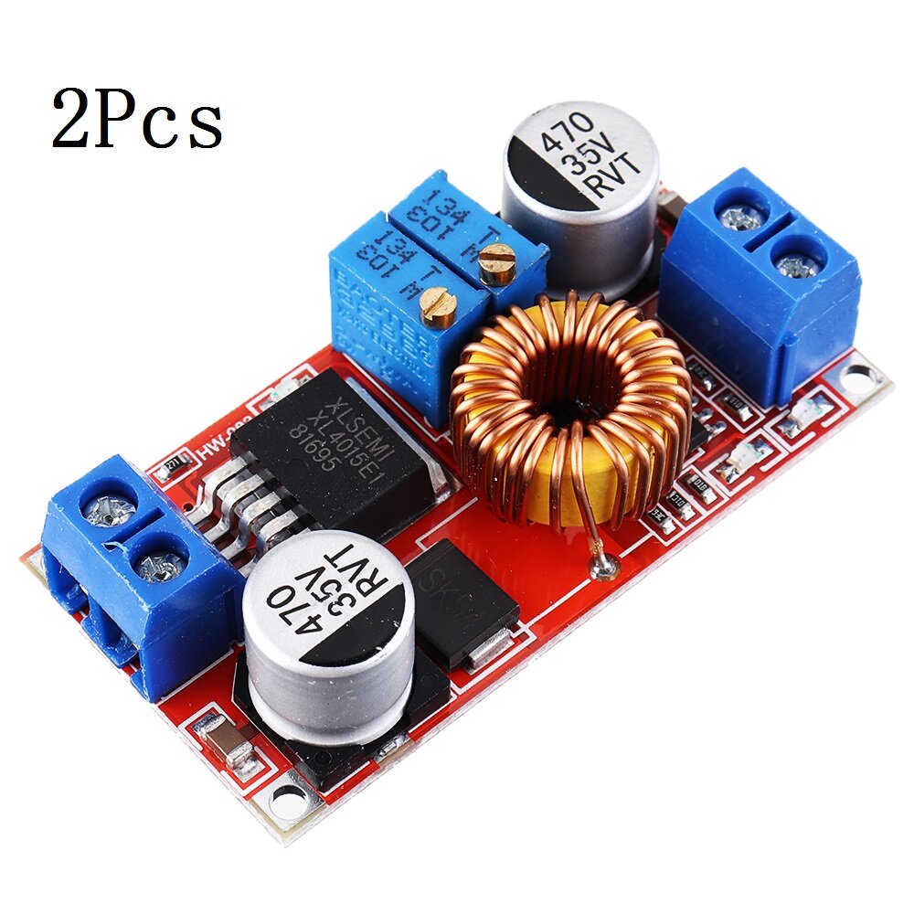 

2Pcs DC-DC 5-32V to 0.8-30V Power Supply Step Down Module Adjustable Buck Regulator 5A Constant LED Driver Battery Charg