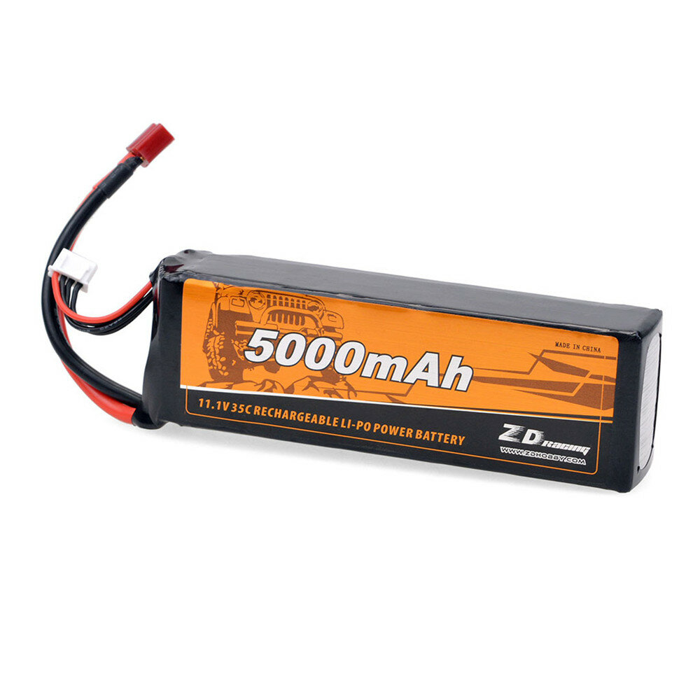 ZD Racing 11.1V 5000mAh 35C 3S Lipo-batterij T Plug voor 9116 9020 9021 08426 08427 1/8 1/10 RC Voer