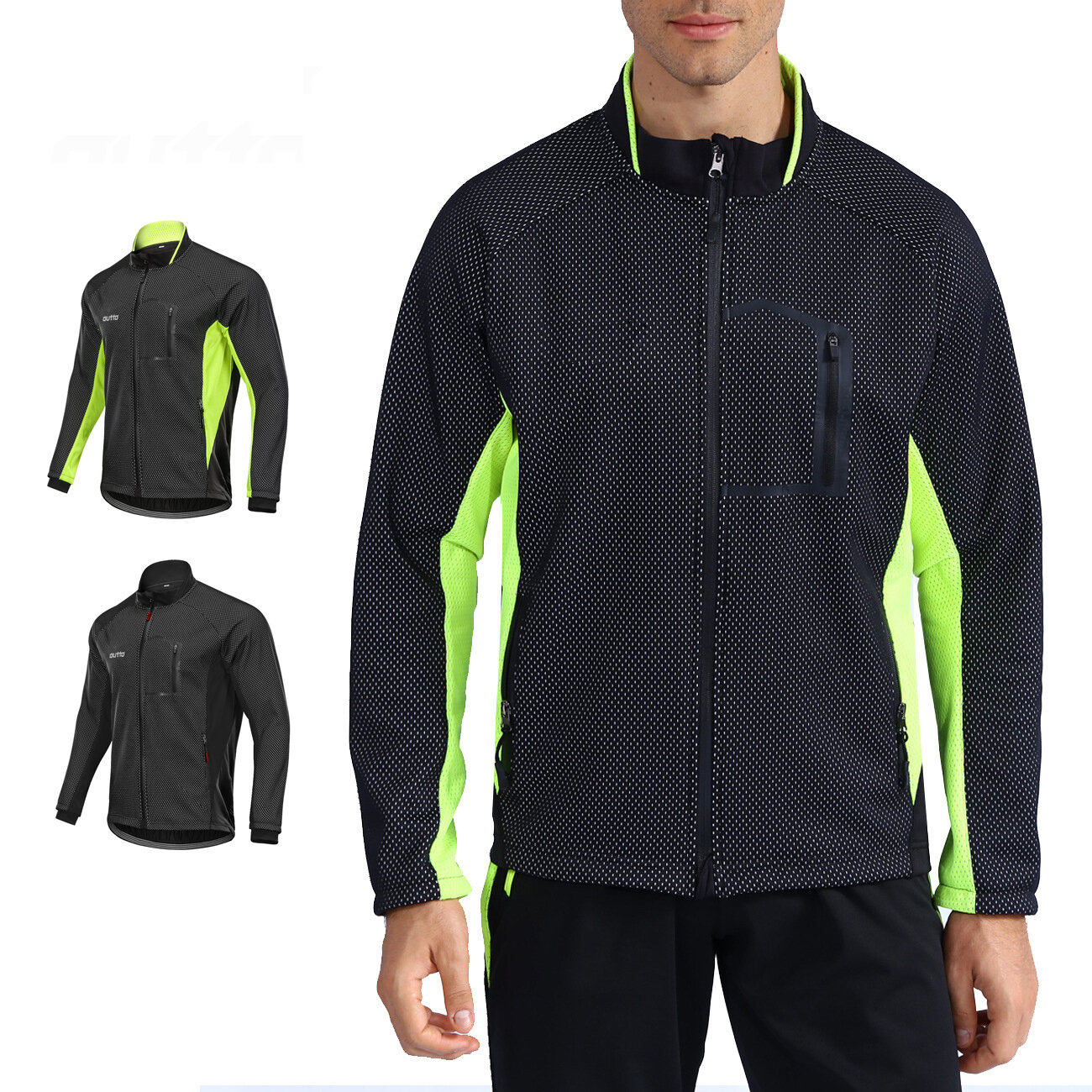 Outto winter cycling jackets warm mtb jersey bike thermal fleece coats windbreaker windproof