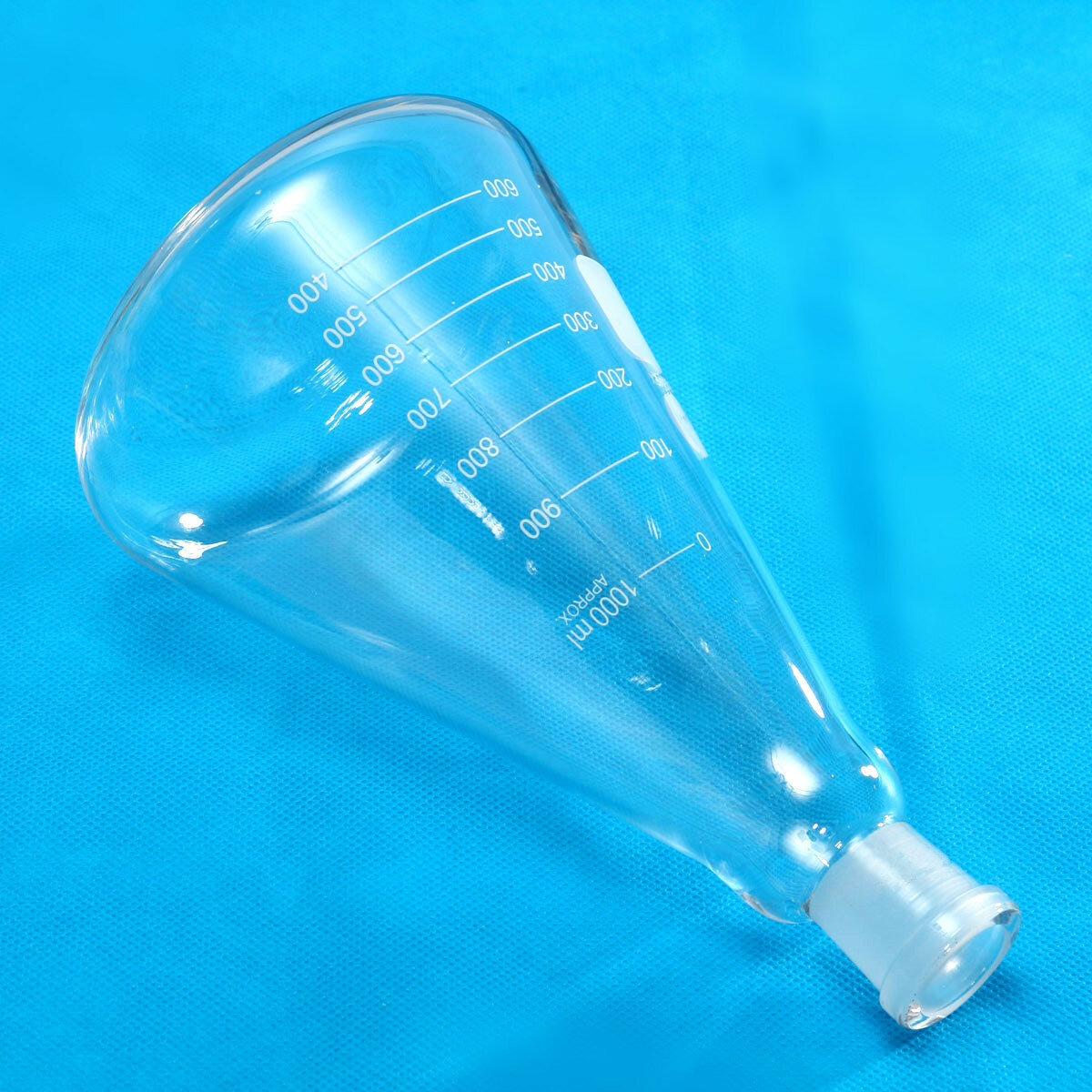 1000ml 24/29 glass erlenmeyer flask graduated 1 litre conical vessel