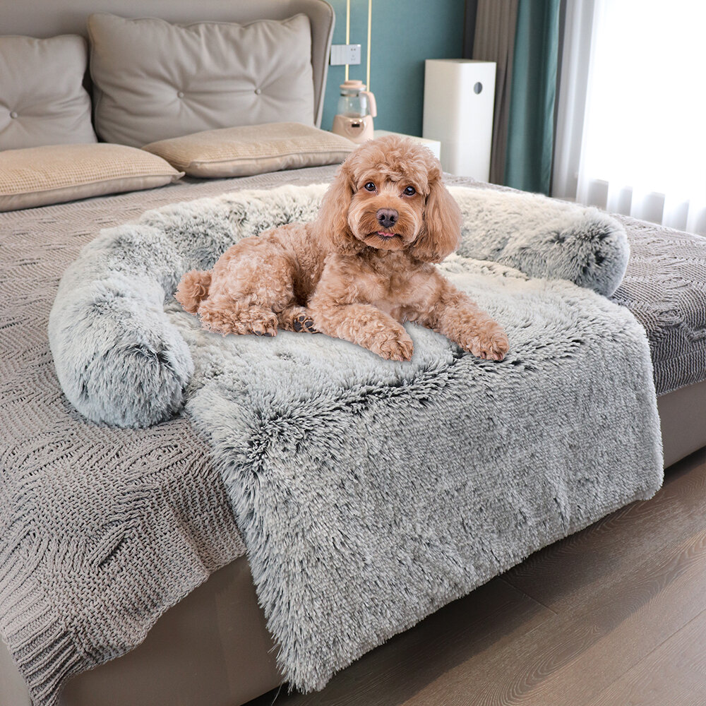 Large Dog Mat Sofa Dog Bed Pad Blanket Cushion Home Washable Rug Winter Warm Pet Cat Bed Mat For Cou