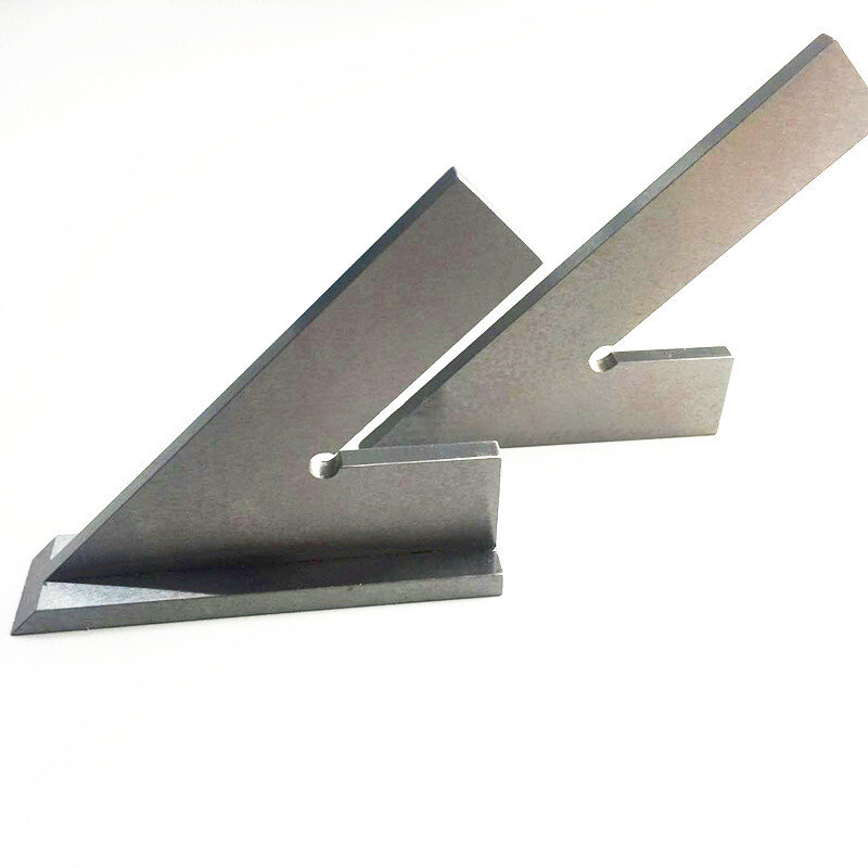 10070mm 12080mm 150100 200130mm 45 Degree Square Ruler Angle Gauge with Wide Base Steel 45Â° Industrial Try Machinist
