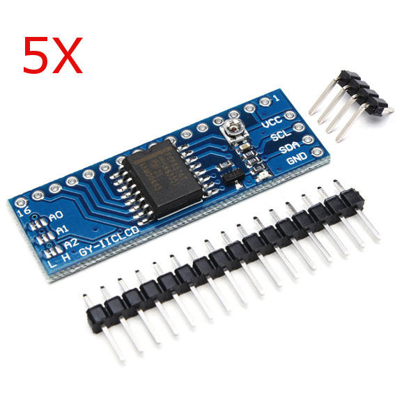 

5Pcs 5V IIC I2C Serial Interface Adapter Module LCD1602 Geekcreit for Arduino - products that work with official Arduino
