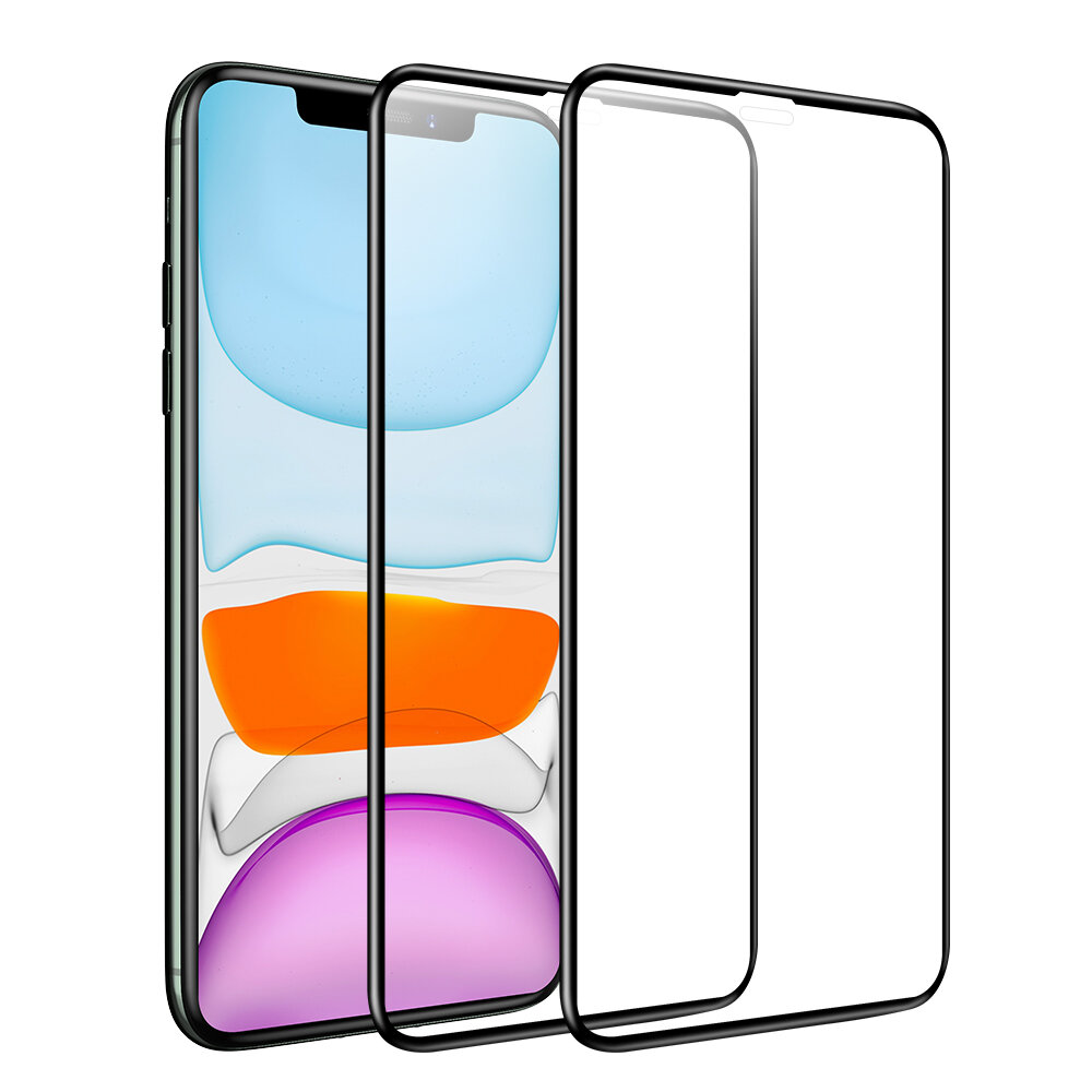 BlitzWolf® BW-AY1 2pcs 0.23mm 3D Soft Curved Edge Full Cover Scratch Resistant Tempered Glass Screen Protector For iPhone X/XR/XS/XS Max/11/11 Pro/11 Pro Max