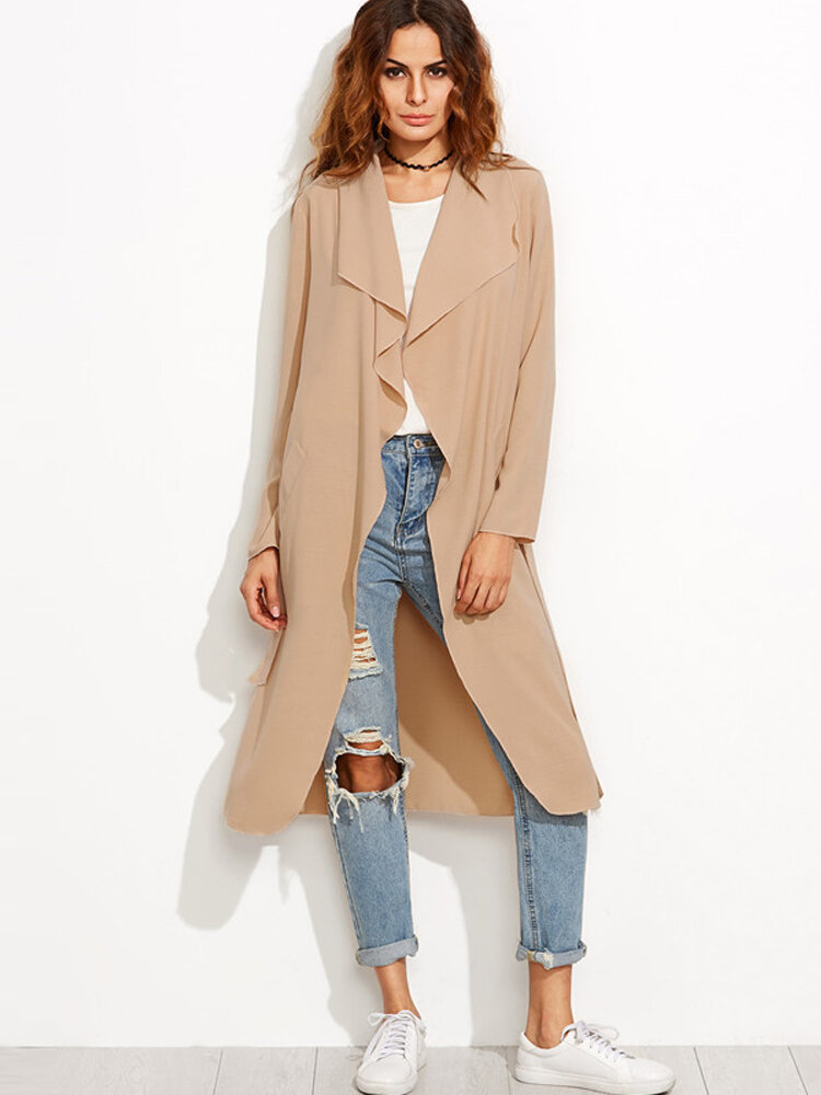 Best Colors To Wear To Make You Look Slim (2021) Waterfall Trench Coat