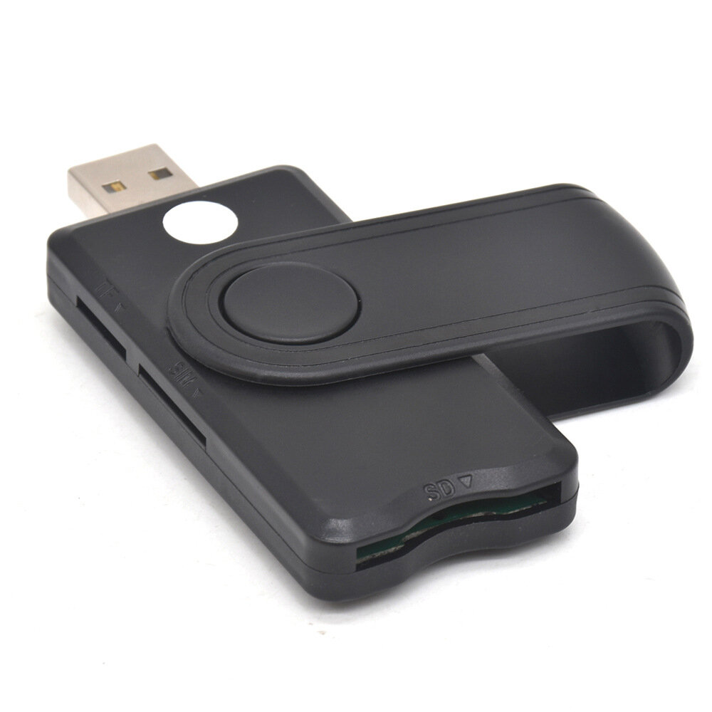 USB2.0 Smart Card Reader SIM SD TF IC Card Adapter Multifunctional Intelligent Card Reader Support 5412G