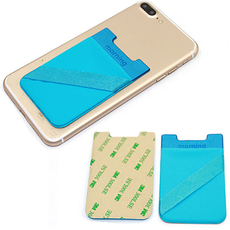 

Bakeey Universal Stick On Phone Wallet Elastic Fabric Adhesive Sticker Ultra-Thin With Card Holder Pocket Compatible Wit