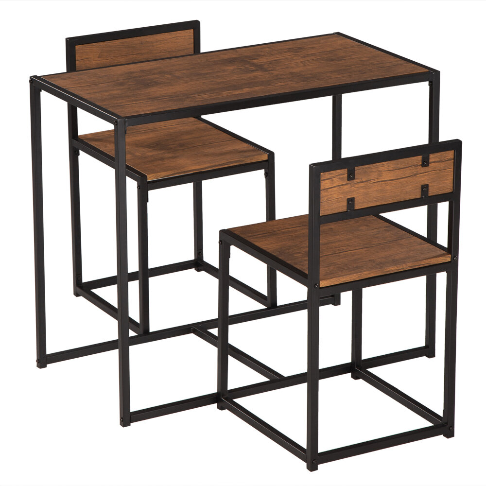 Dinaza Dining Wood Table Set With Chairs Morden Design Kitchen Breakfast Bar Furniture