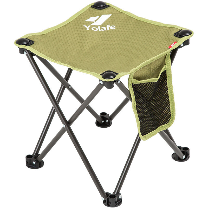 Yolafe Camping Składany Krzesło Wędkarskie Krzesło Plażowe Piknikowe BBQ Siedzenia z Kieszenią Max Load 80kg Na zewnątrz.