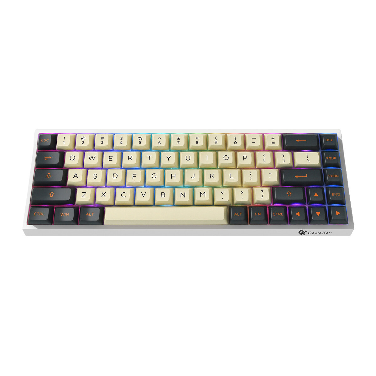Gamakay TK68 Mechanical Keyboard 68 Keys Triple Mode Connection Wired Type-C / BT5.0 / 2.4G Wireless with Receiver Gater