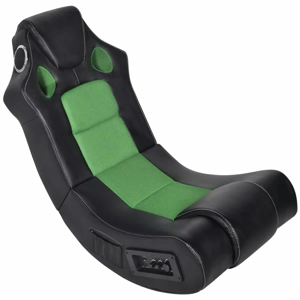 Και σε πράσινη στα Artificial Leather Rocking Chair USB Connection Knob Control Chair with 2/3D Digital Music Speaker Headset Connection Function for Living Room