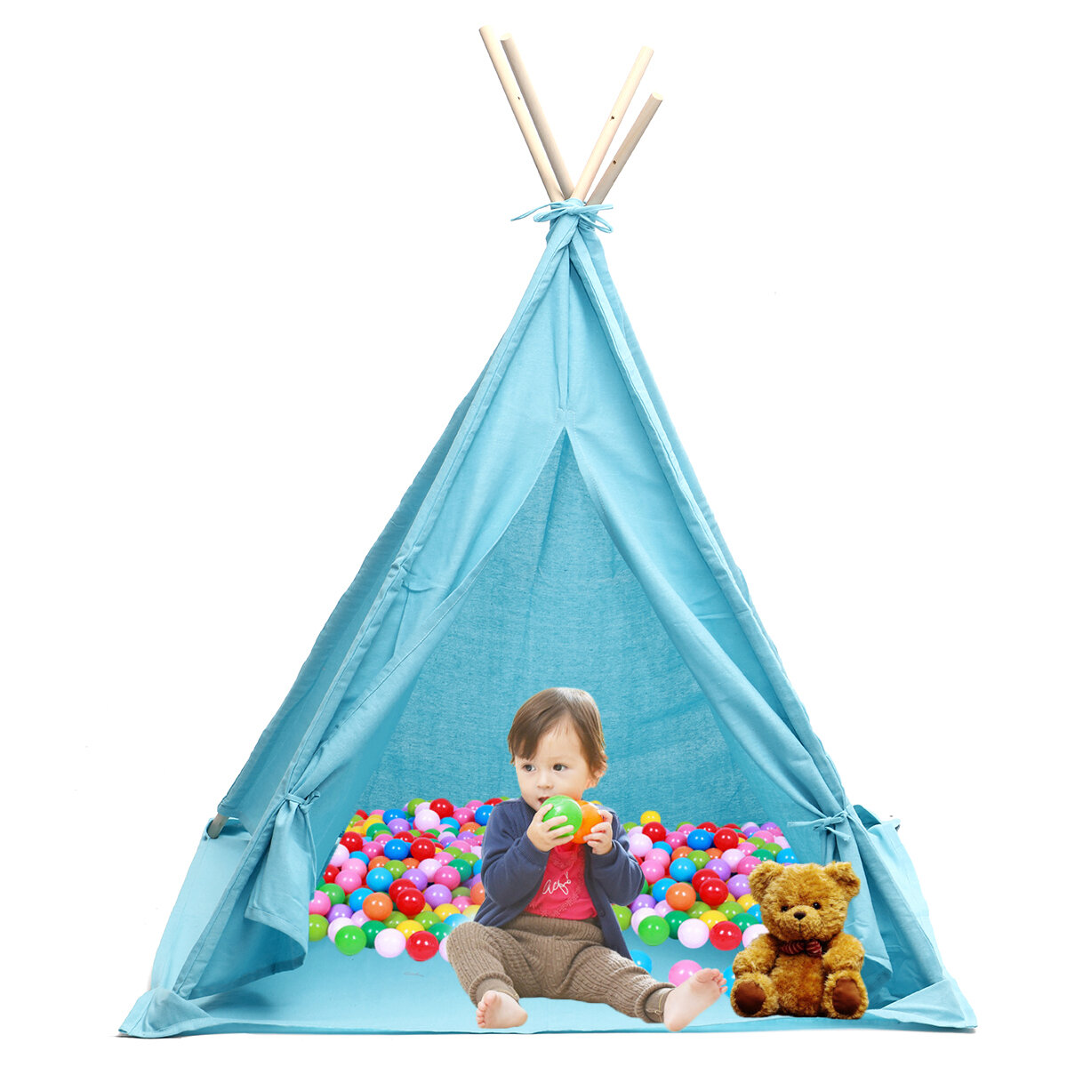 1.6 / 1.8M Παιδικά Παιχνίδια Σκηνές Βαμβάκι Canva Πτυσσόμενο Εσωτερικό Υπαίθριο Playhouse Τρίγωνο Ινδικό Παιδικό Παιχνίδι Baby Funny House Wigwam Camping Tent