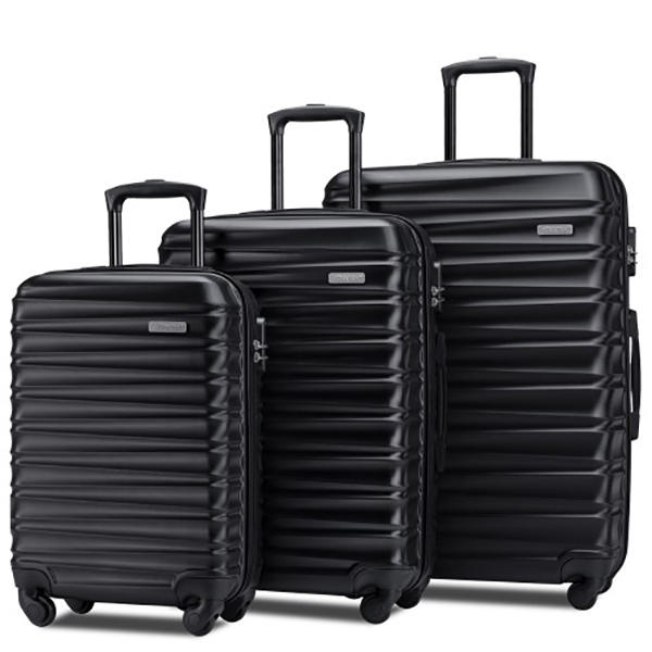 Merax 3 szt. 20 24 28 cali bagaż 360 ° Nylon kołowrotek twarda skorupa walizka na zewnątrz kemping podróży stop aluminium walizka