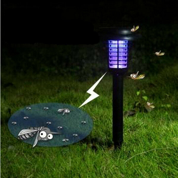 

Garden Solar Power LED Mosquito Killer Lamp Yard Plastic Waterproof Lawn Light