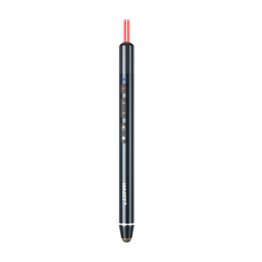 [Voice Version] Whist Red Laser Pointer 2.4GHz Wireless USB Presentation Pointer Pen Microphone Voice Air Mouse PPT Clic
