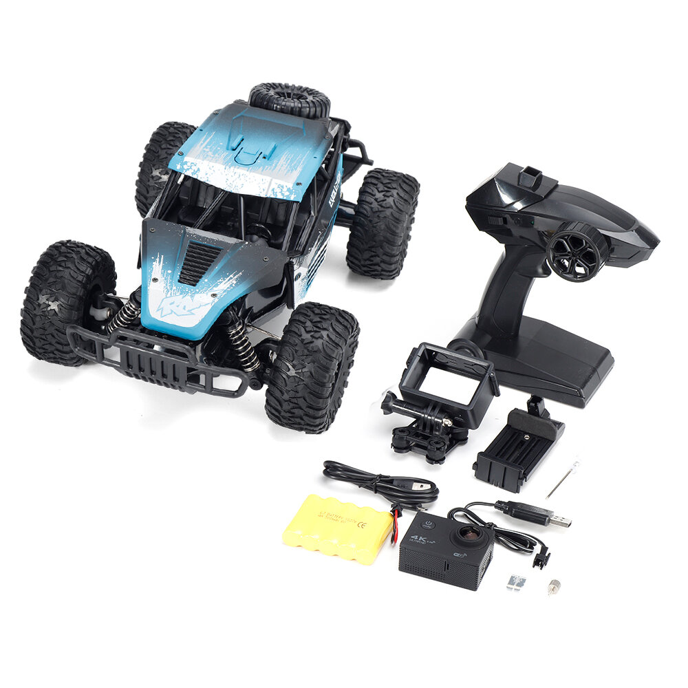 1801 1/18 2.4G FPV RC Car RTR Full Proportional Control Vehicle Model With 4k Camera Two Battery
