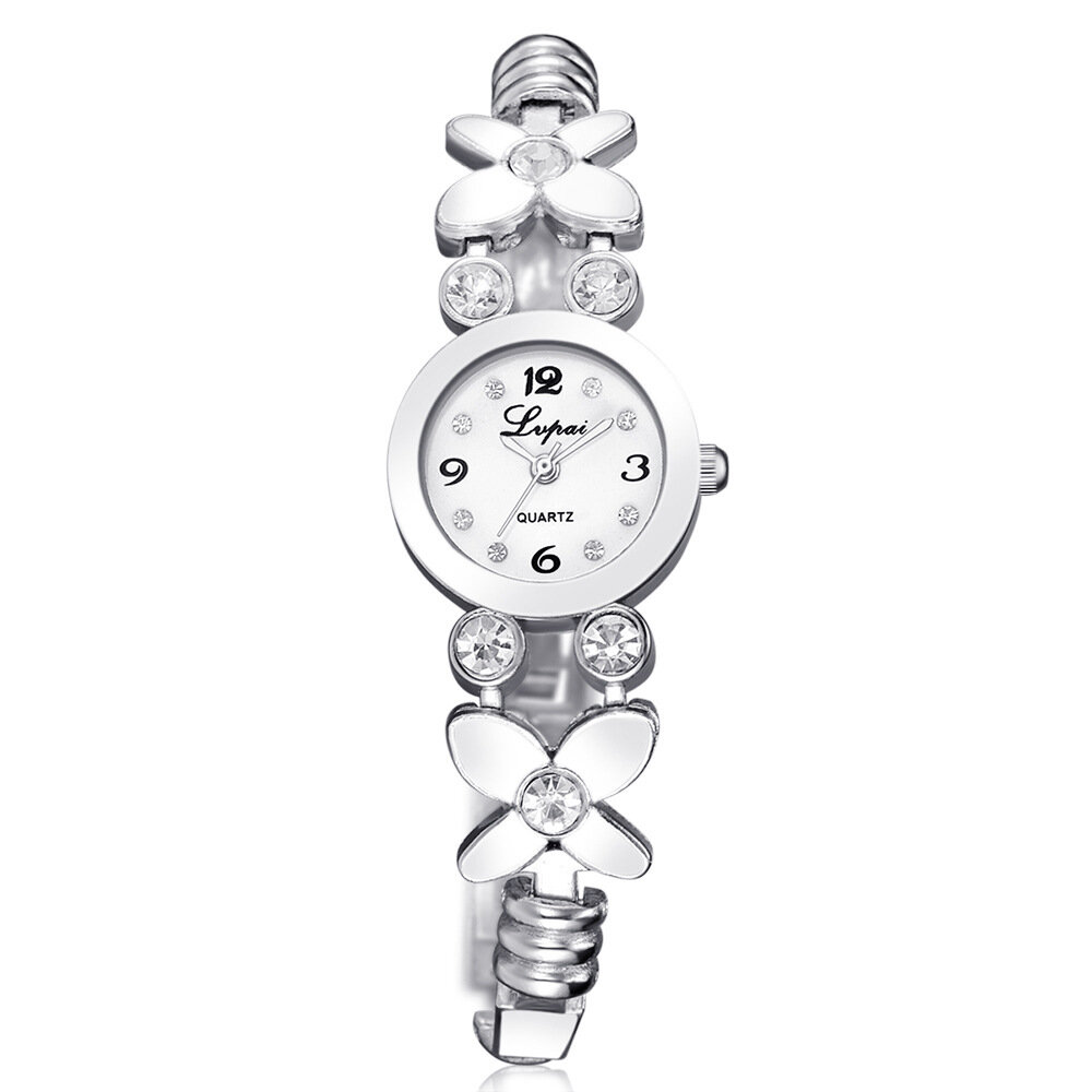 LVPAI LP171 Flower Dress damesarmband horloge Crystal Diamond kleine wijzerplaat quartz horloge