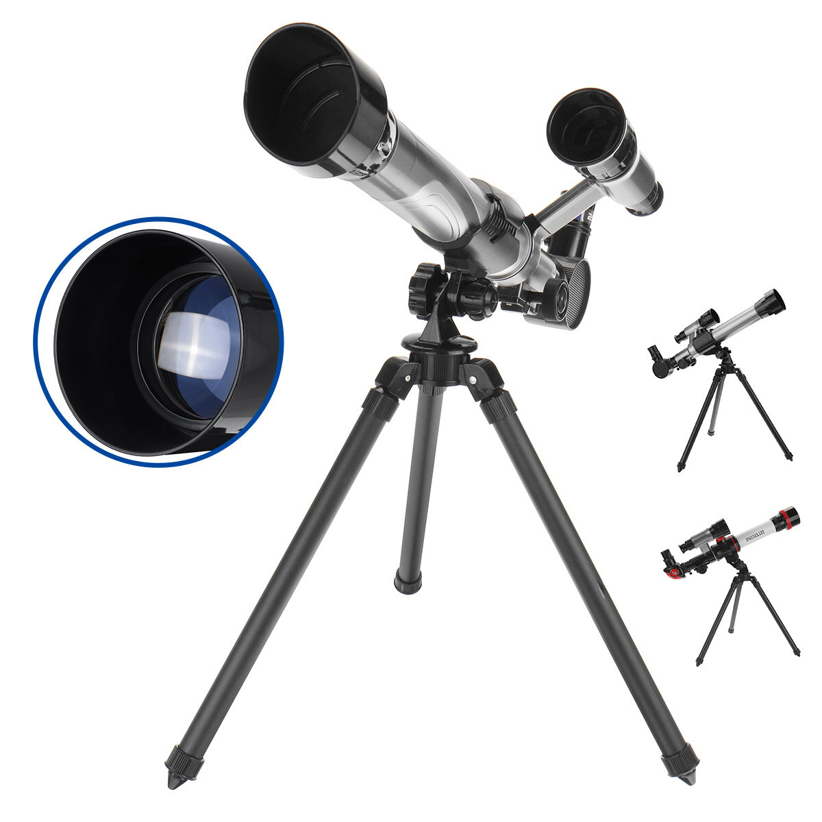 30-40X astronomisches Teleskop HD Refraktionsoptik Monokulare für Erwachsene, Kinder und Anfänger mit Stativ