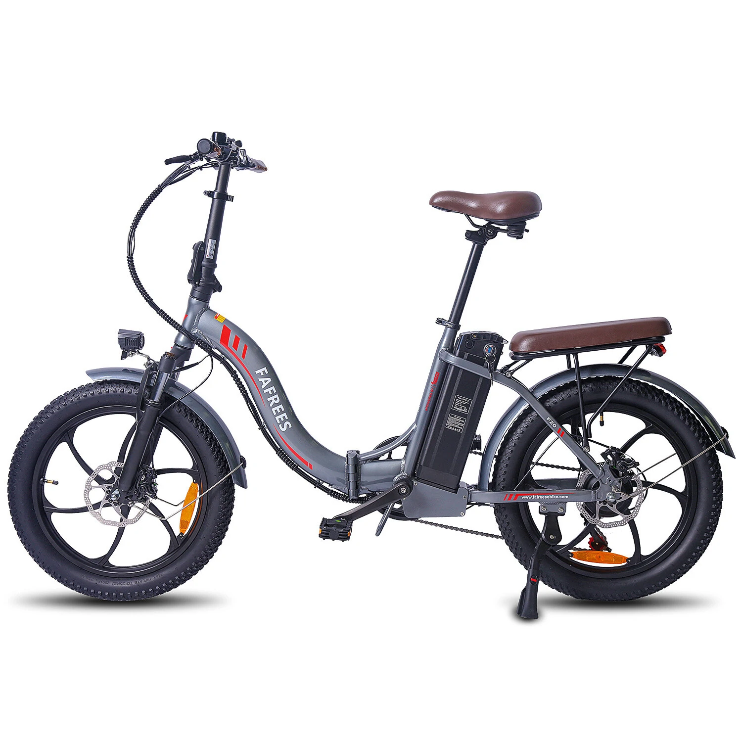 [EU Direct] FAFREES F20 PRO 36V 18AH 250W 20x3.0inch Folding Electric Bicycle 25KM/H Top Speed 120-150KM Max Mileage 150KG Payload Electric Bike - Blue