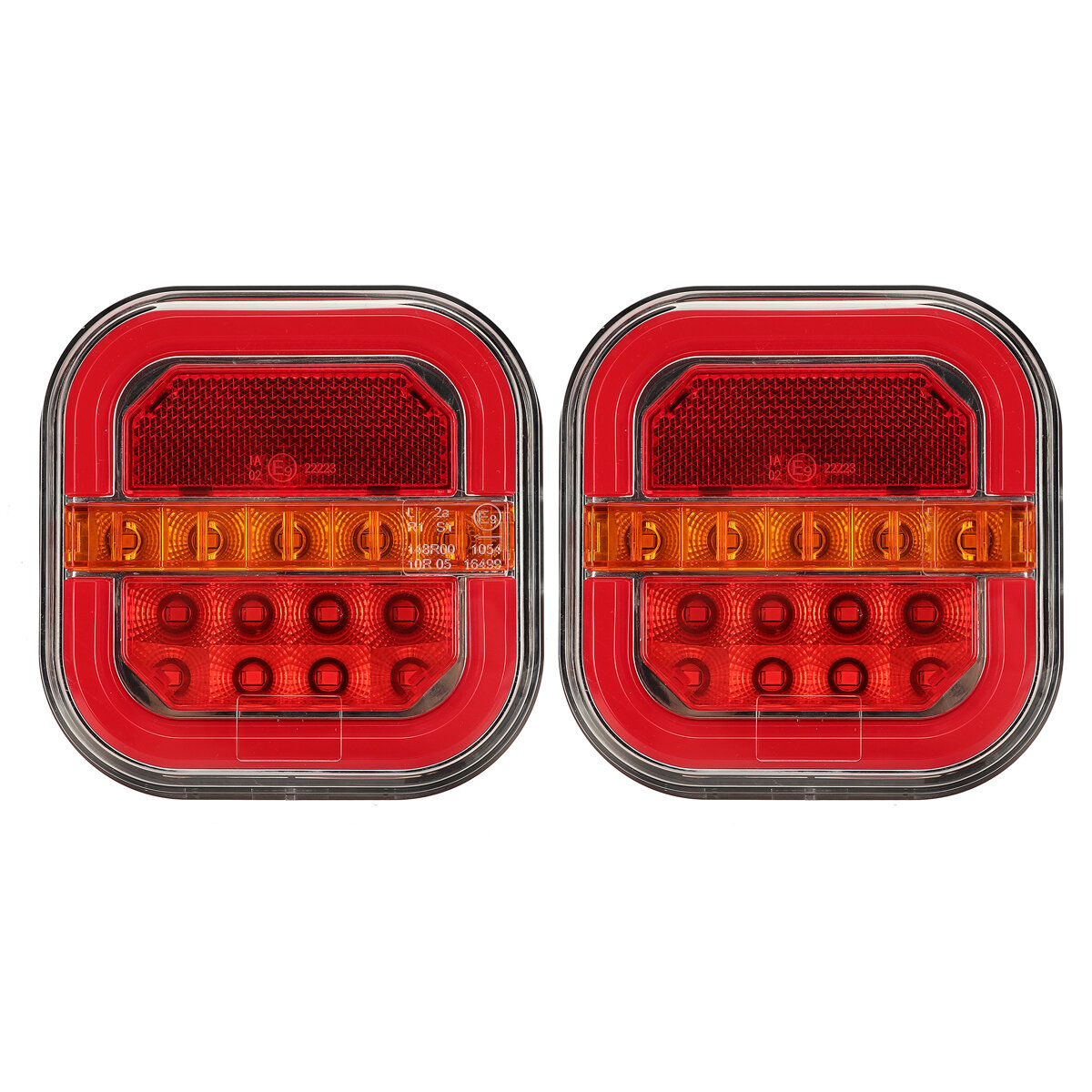 2pcs 12-24V 2835 LED Rear Tail Stop Lights Indicator Lights For Trailer Caravan Van Truck Lorry