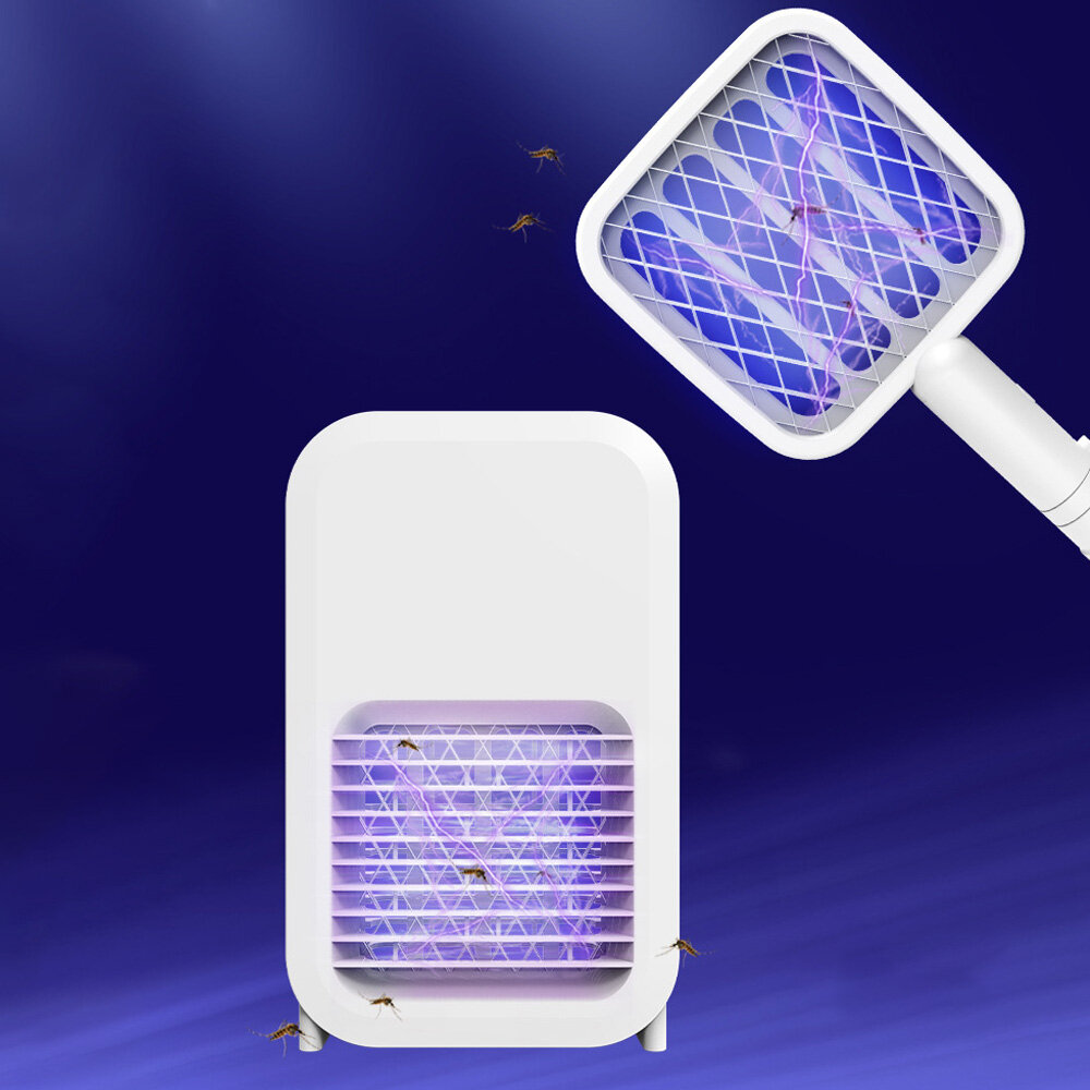Lâmpada repelente de insetos e assassina de mosquitos LED UV recarregável via USB de 360-400nm e 5W em 1