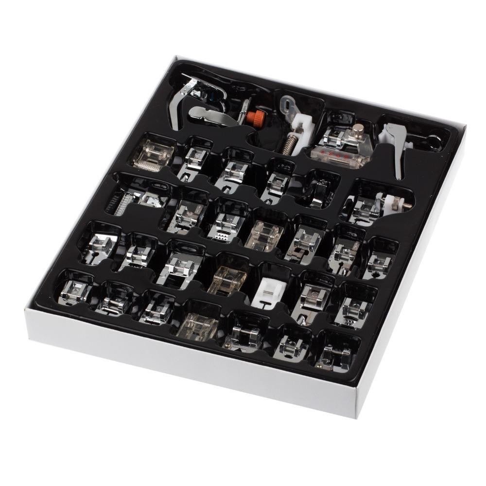 

32pcs Domestic Sewing Machine Presser Foot Feet Kit Set With Box For Brother Singer Janom