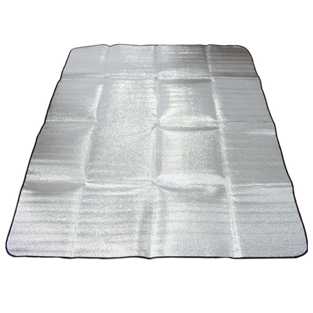 Tapete de tenda de dupla face para exteriores com filme de alumínio, à prova d'água, cobertor de piquenique.