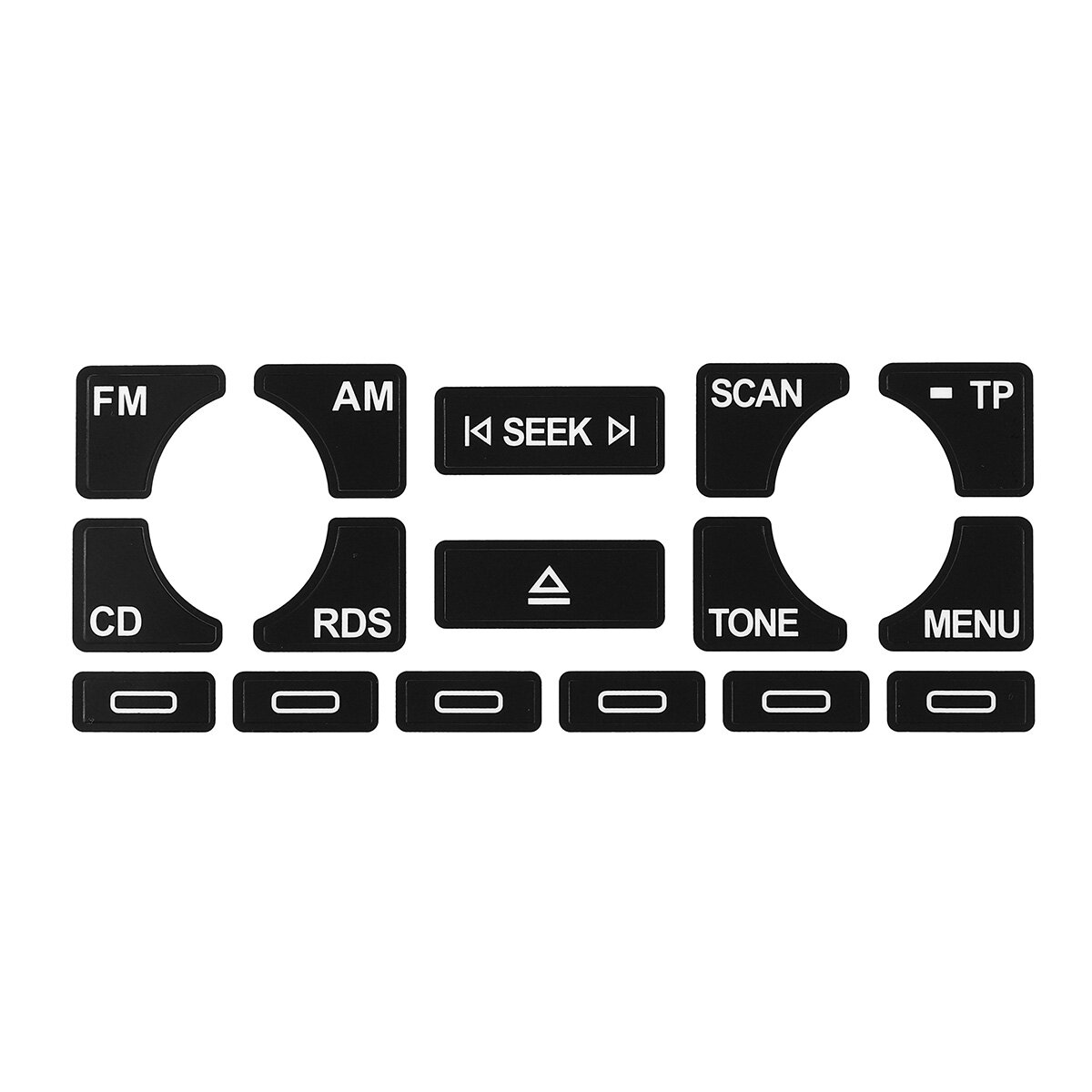Autoradio Stereo Versleten Peeling Knop Reparatie Decals Stickers Voor Audi A4 B6 B7 A6 A2 A3 8L / P