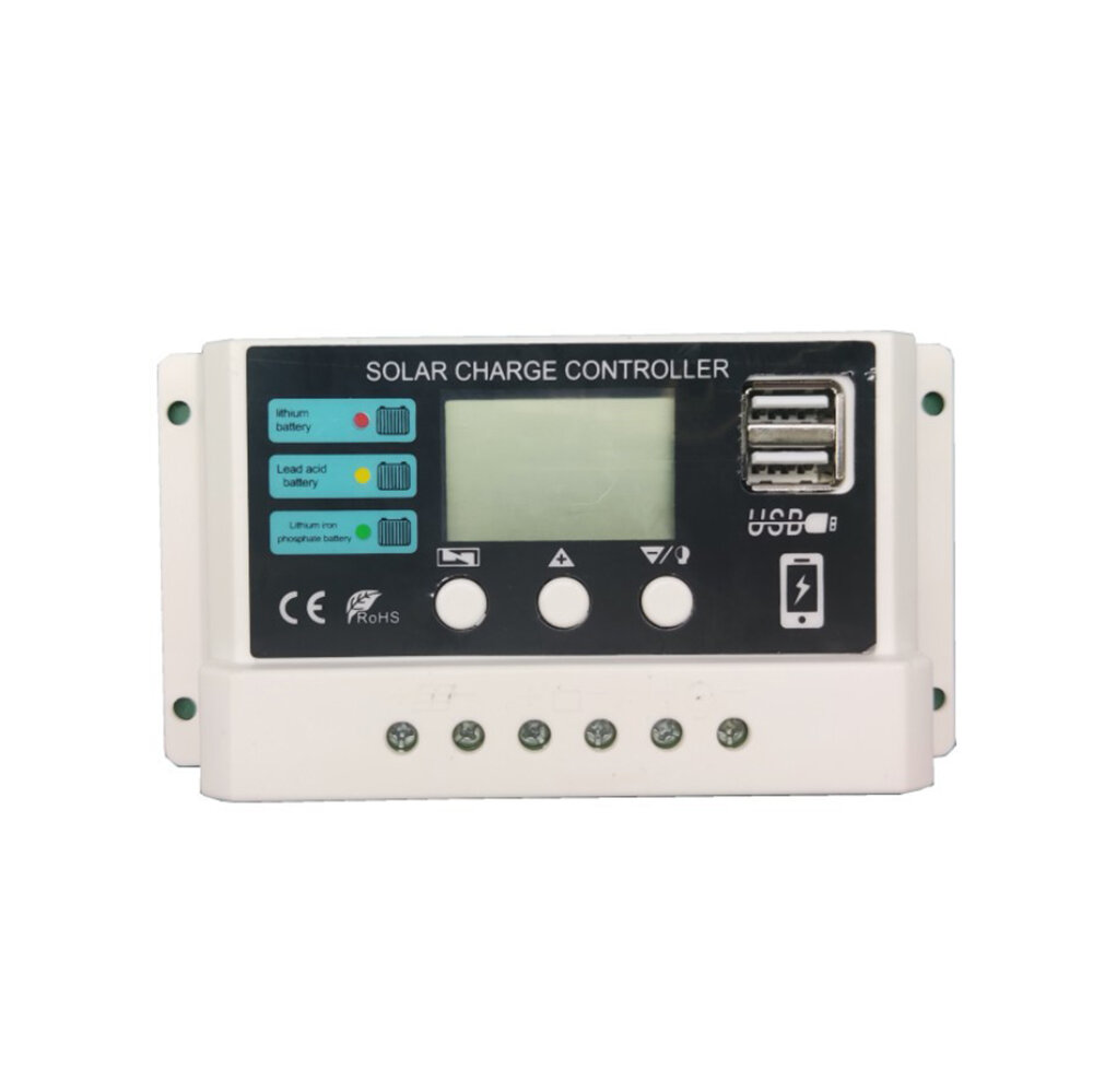 

12V 24V 10A 20A 30A PWM LCD Display Solar Charge Controller Solar Control Time Control