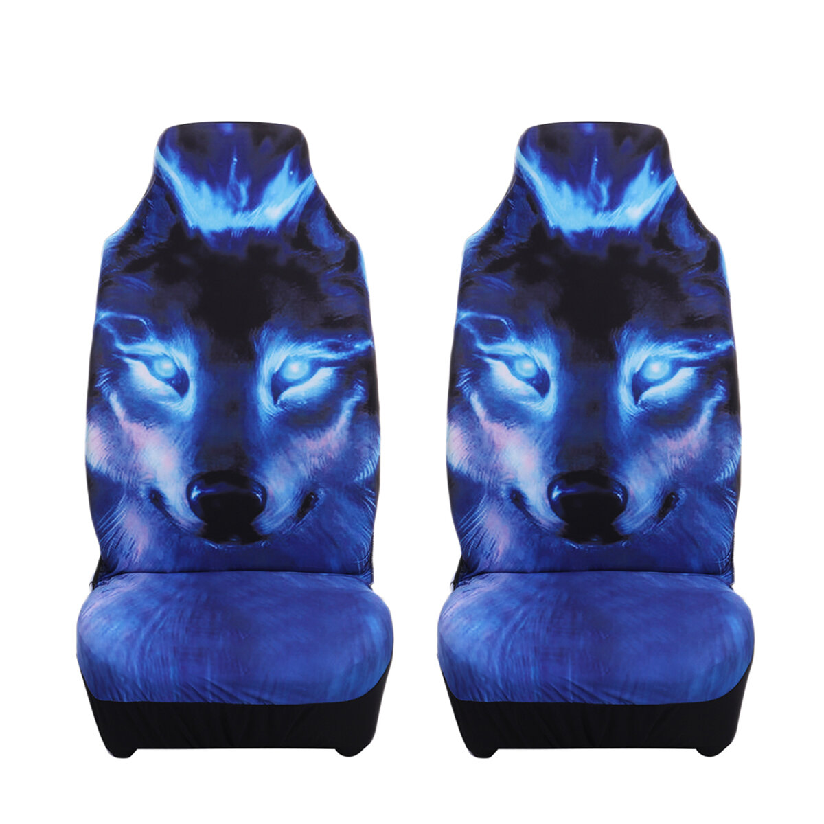 

1/2/7PCS Car Seat Cover Auto Seat Protector Wolf Pattern Universal Fit For SUV