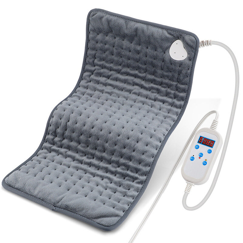 Радиоуправляемый обогреватель-плед для тела с 9 режимами температуры и таймером для физиотерапии при болях в плечах, шее, спине, пояснице и ногах, облегчающий напряжение мышц зимой.