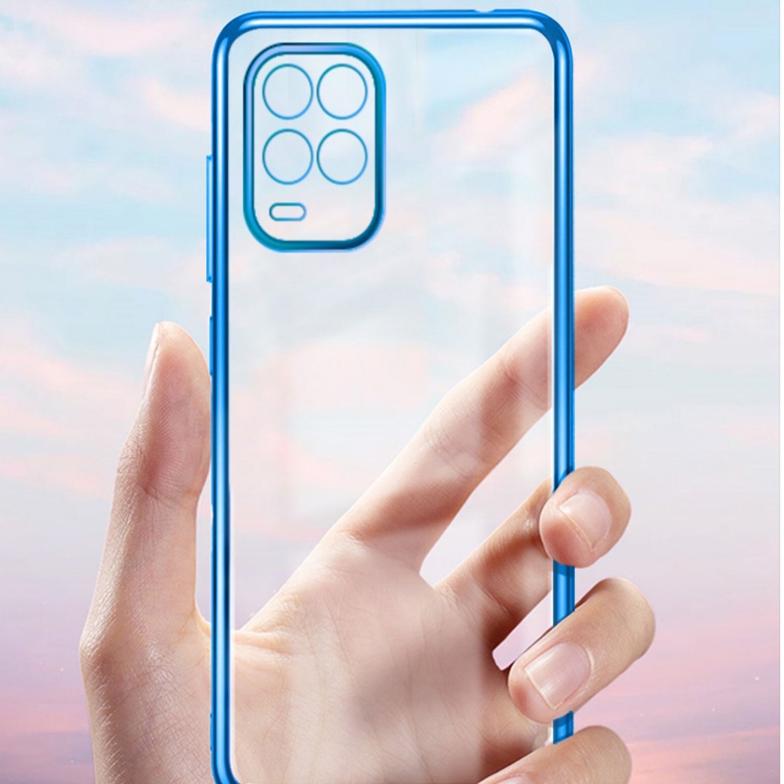 Bakeey Shockproof Plating Transparent Ultra-Thin with Lens Protector Soft TPU Protective Case for Xi