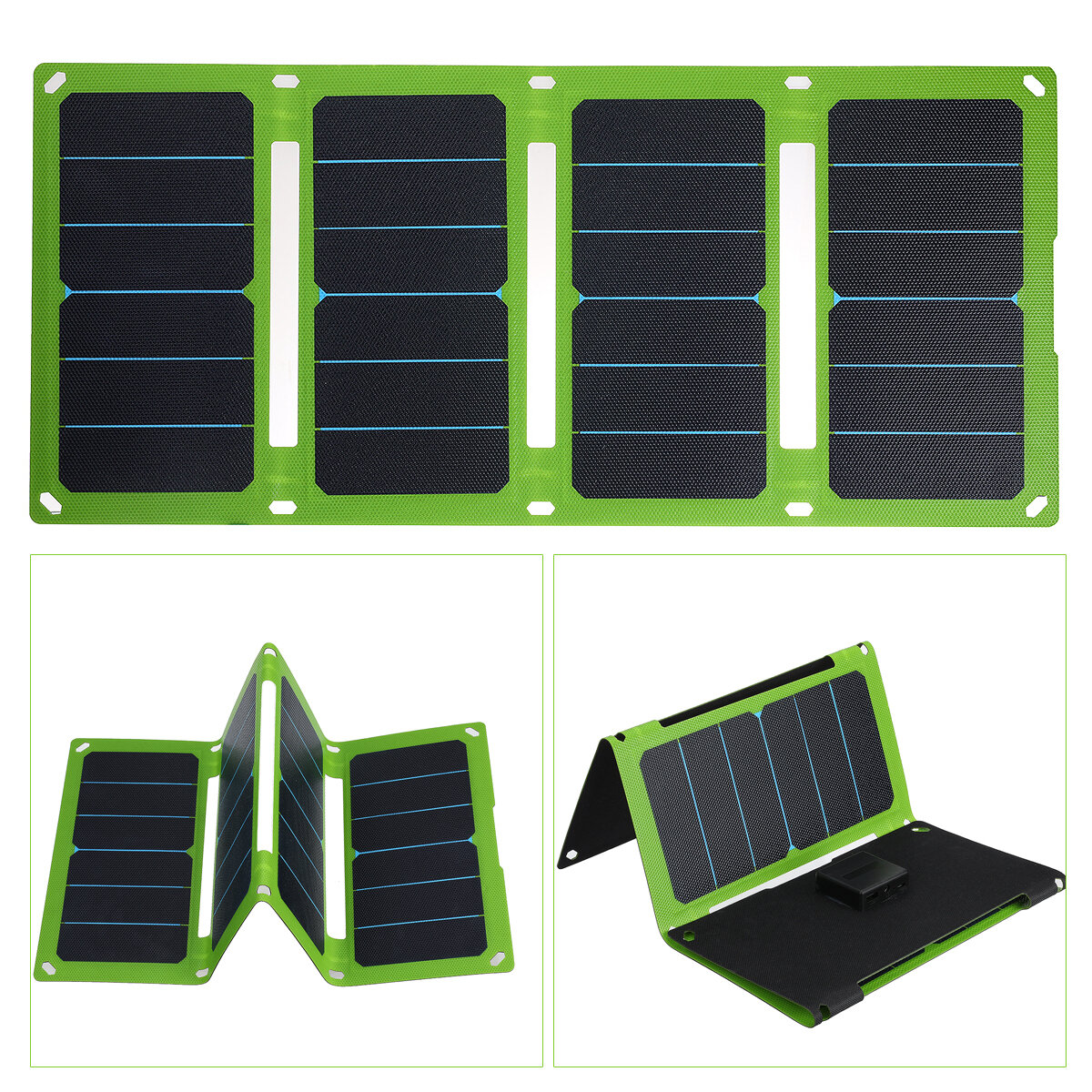 38W/50W 5V/12V összecsukható napelemes töltő ETFE kézitáska Solar Power Bank vészhelyzeti tápegység szabadtéri kempingekhez túrázás hátizsákkal