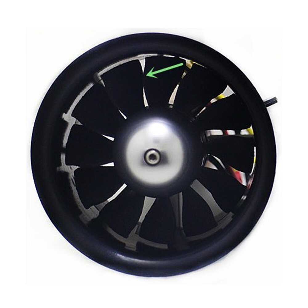 QTMODEL EDF70 70mm 12 Blades EDF Ducted Fan Unit With 4S 14.8V Brushless Outer Rotor Motor 2849 KV28