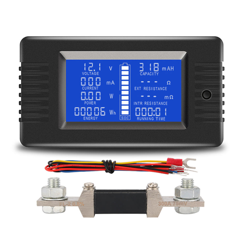 

PZEM-015 Battery Tester DC Voltage Current Power Capacity Internal And External Resistance Residual Electricity Meter Wi