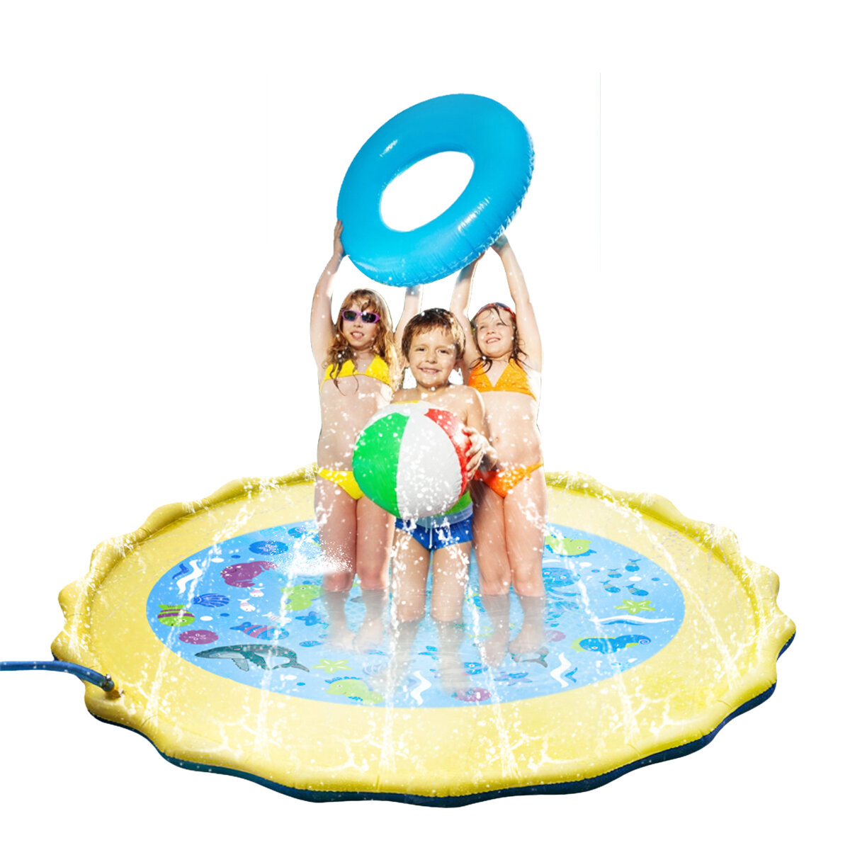 39 inch Watersproeier Speelmat Zomertuin Sprinkler Pad Familie-activiteiten