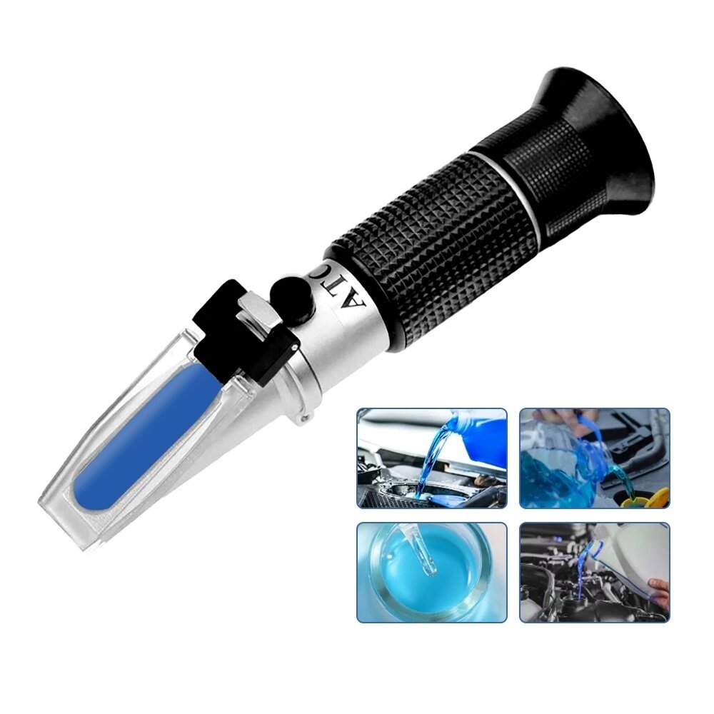 4 in 1 Auto Automotive refractometer Antivries Batterij Vloeistof Refractometer Glas Vriespunt Water