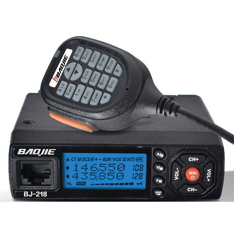 BaoJie BJ-218 25W Mobiele Radio VHF UHF 136-174 400-470MHz Ham Radio Auto Walkie Talkie Lange afstand