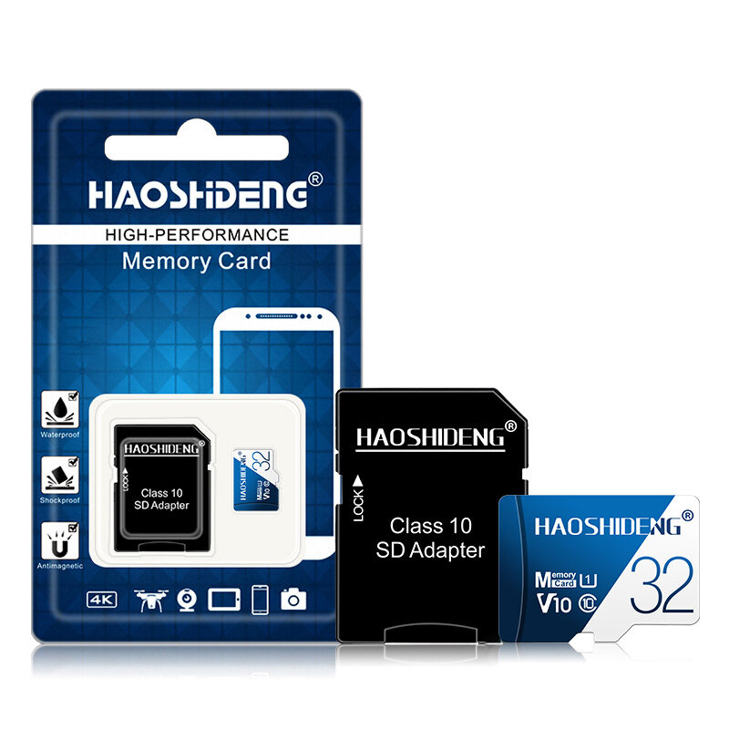 MicroDrive-geheugenkaart TF Micro SD-kaart High Speed Class10 8GB 16GB 32GB 64GB 128GB met SD-adapte