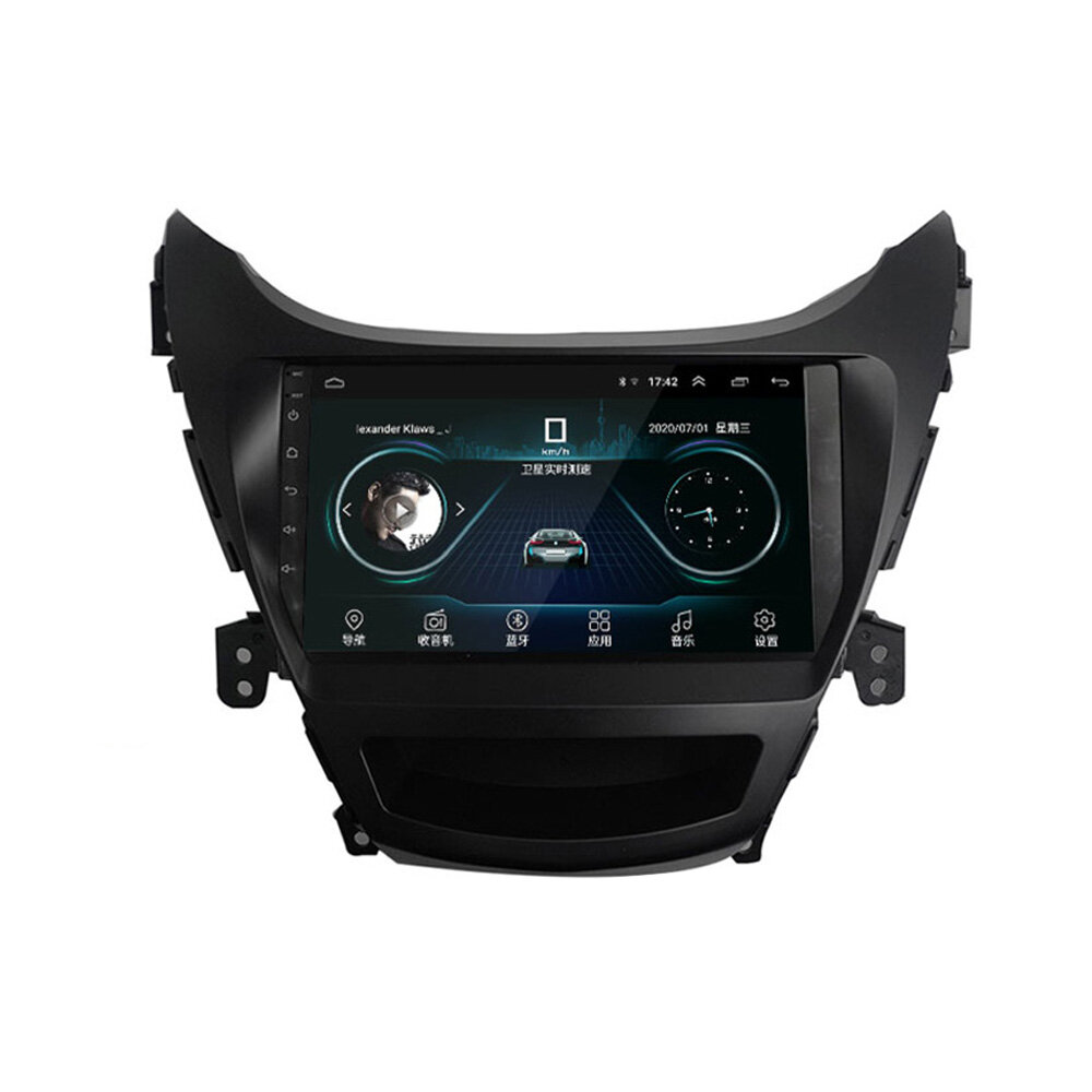 YUEHOO 9 Inch Android 10.0 Car Stereo Radio Multimedia Player 2G/4G+32G GPS WIFI 4G FM AM RDS bluetooth For Hyundai Elantra 2012-2013