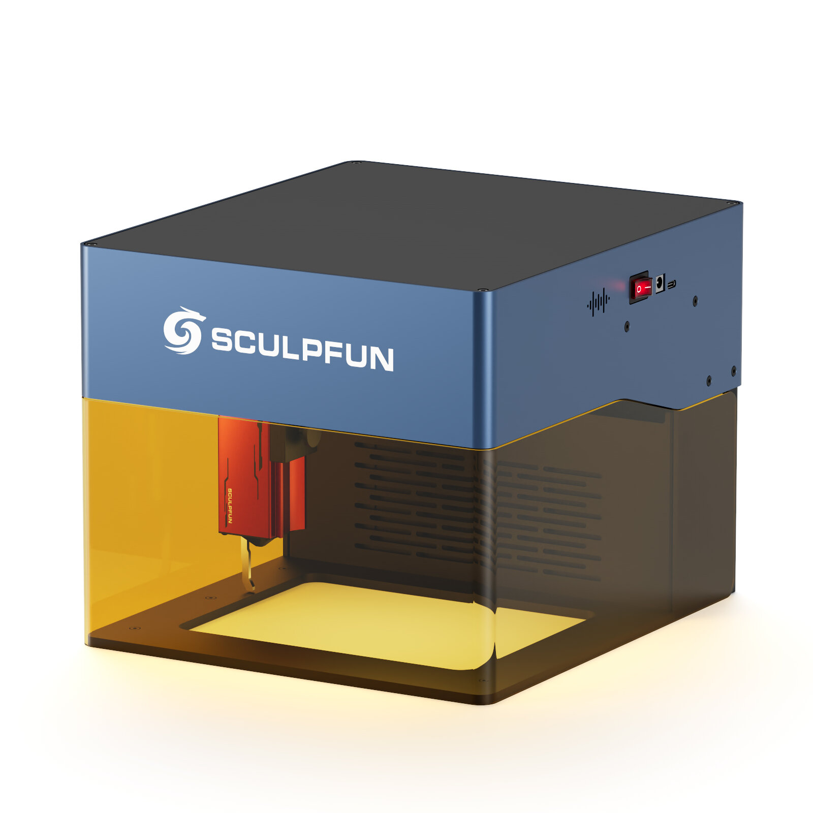 

SCULPFUN iCube 3W Laser Engraver Portable Laser Engraving Machine with Smoke Filter Temperature Alarm 130x130mm Engravin