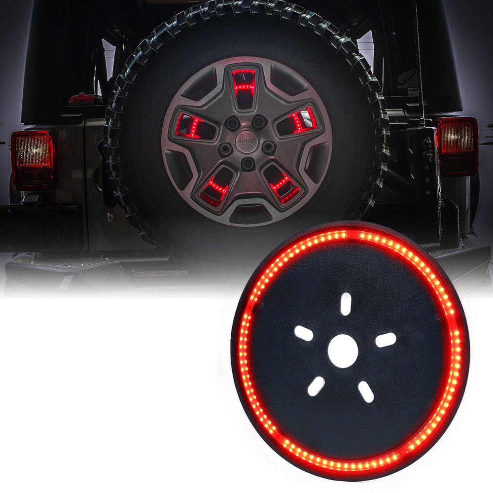 DC?12V?reservewiel?reservewiel?banden?Rode LED remlichten voor Jeep JK 2007-2017