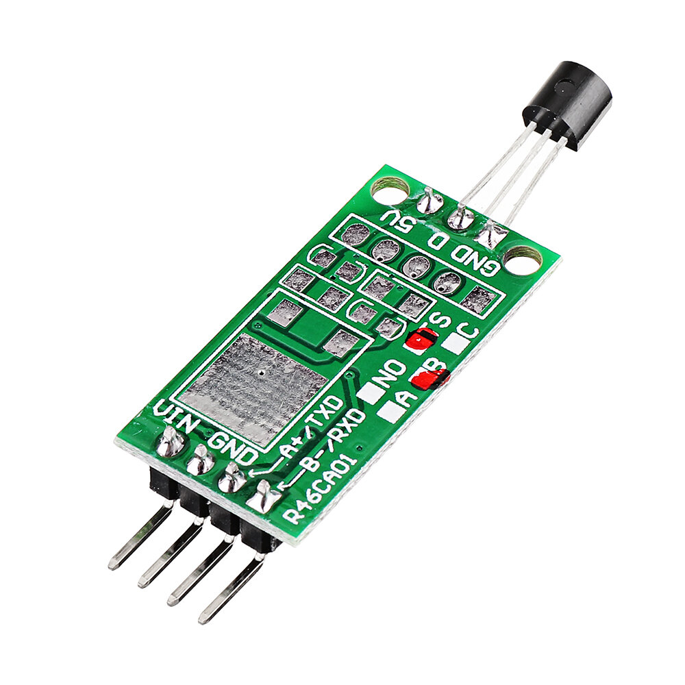 

5pcs DS18B20 12V RS485 Com UART Temperature Acquisition Sensor Module Modbus RTU PC PLC MCU Digital Thermometer