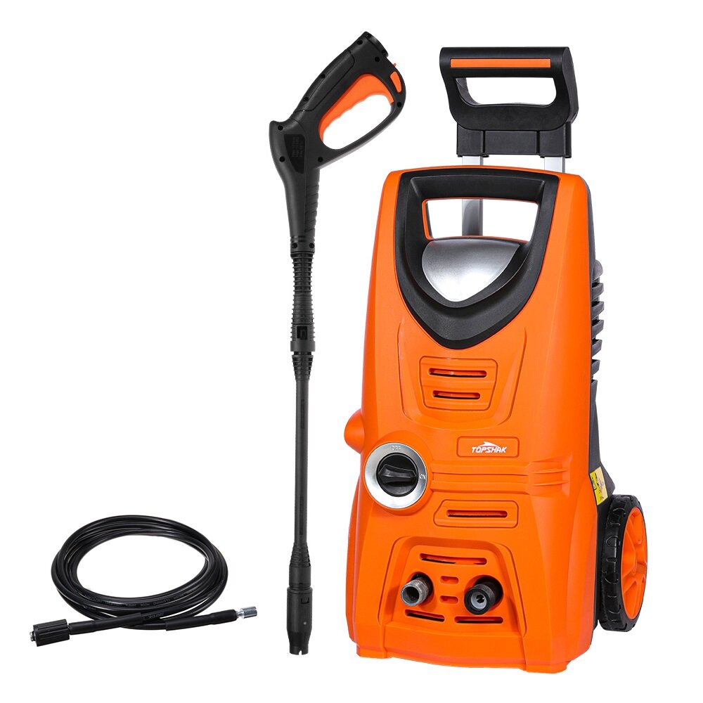 TOPSHAK TS-HPW2 2000PSI Car Pressure Washer 1600W 380L/H Electric Pressure Washer with 3 Modes, Detergent Tank Ideal for
