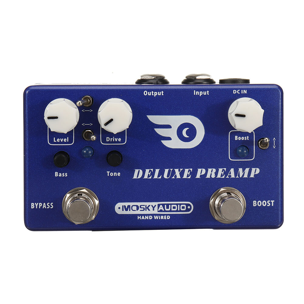 

Mosky Deluxe Preamp Guitar Effect Pedal 2 In 1 Boost Classic Overdrive Effects Metal Shell With True Bypass Guitar Acces