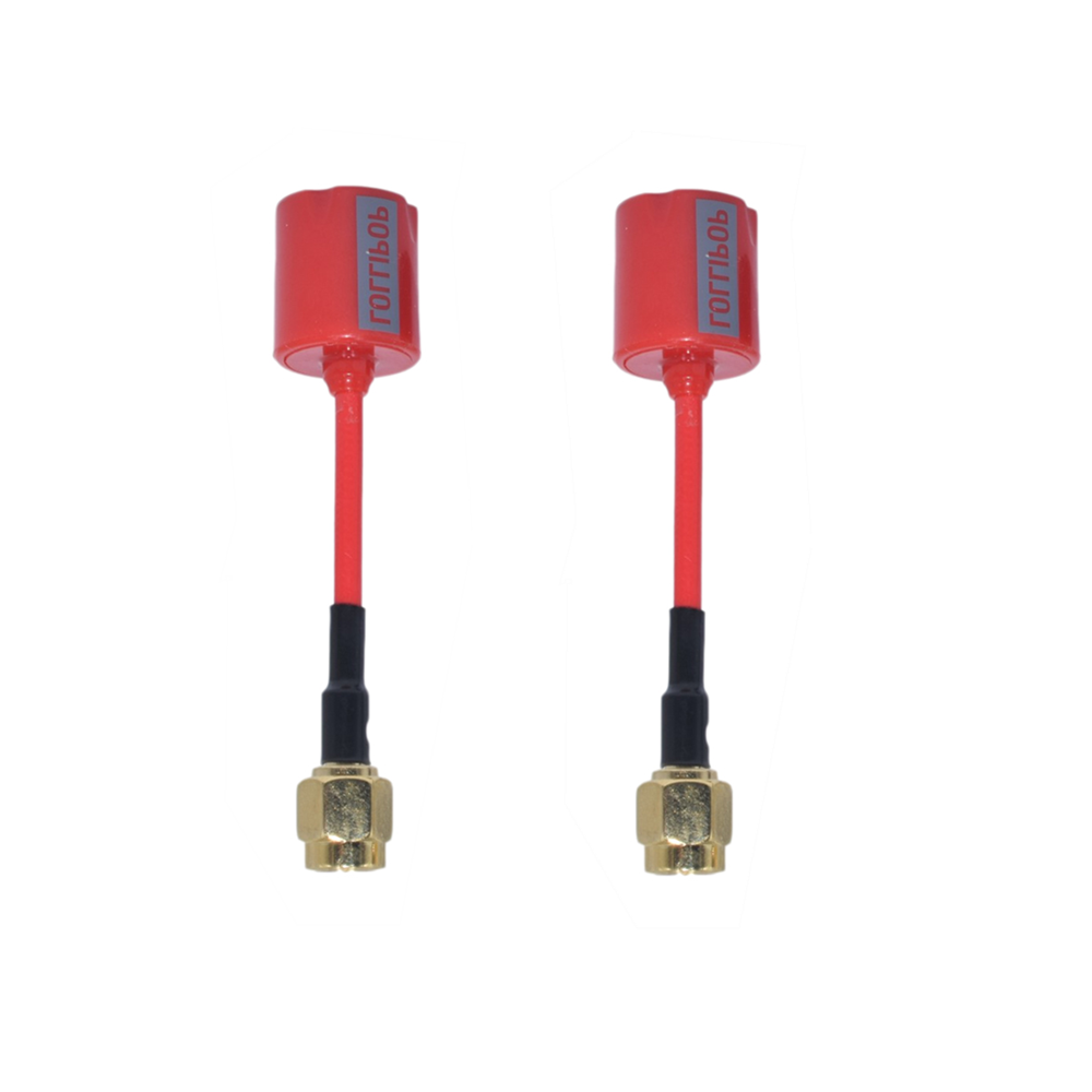 5.8G 2.3Dbi TX77 RHCP Mini Lollipop Antenna SMA Red